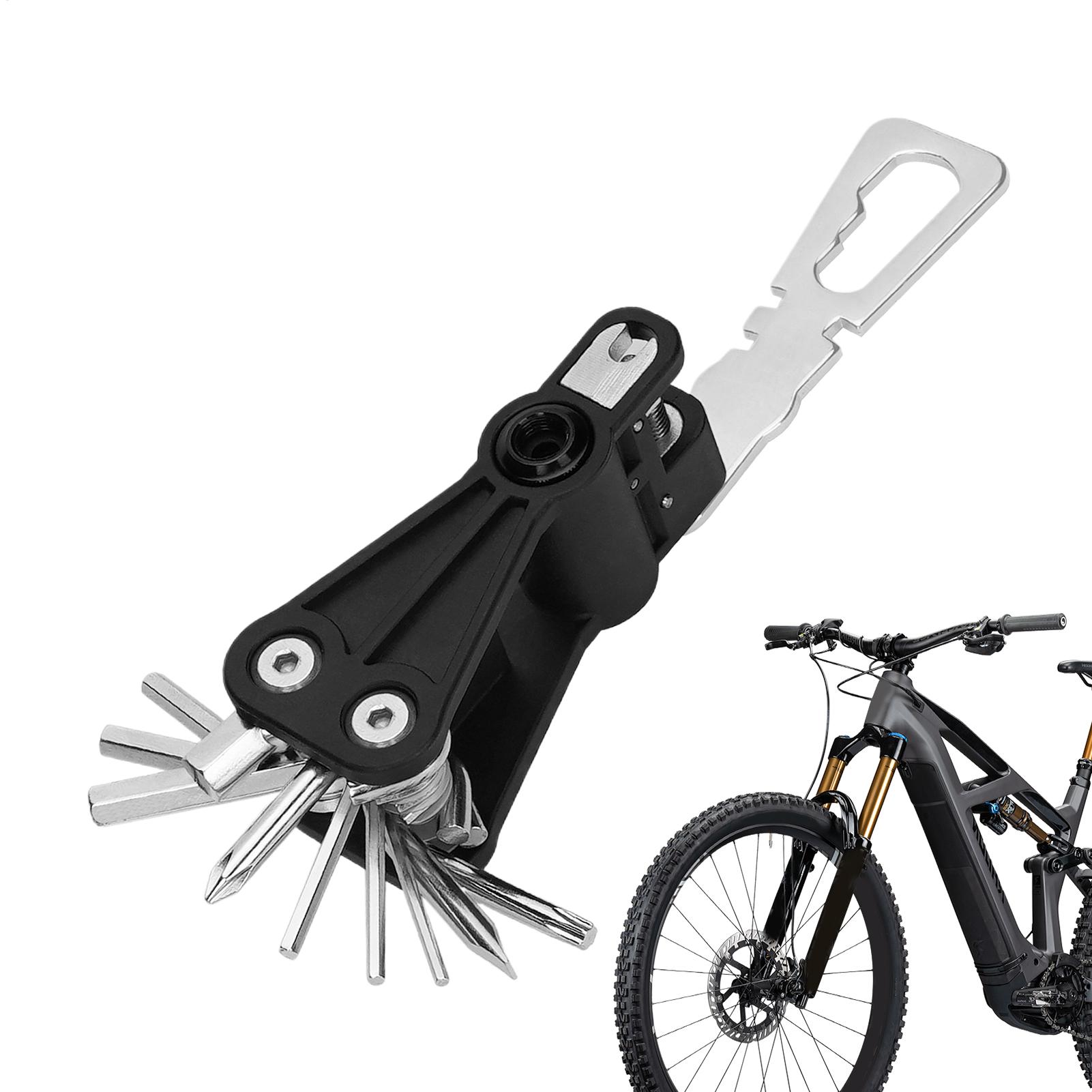 Cycling Commute Essentials - Essentiële fietshersteller-multitool, compacte fietsreparatieset voor reparaties