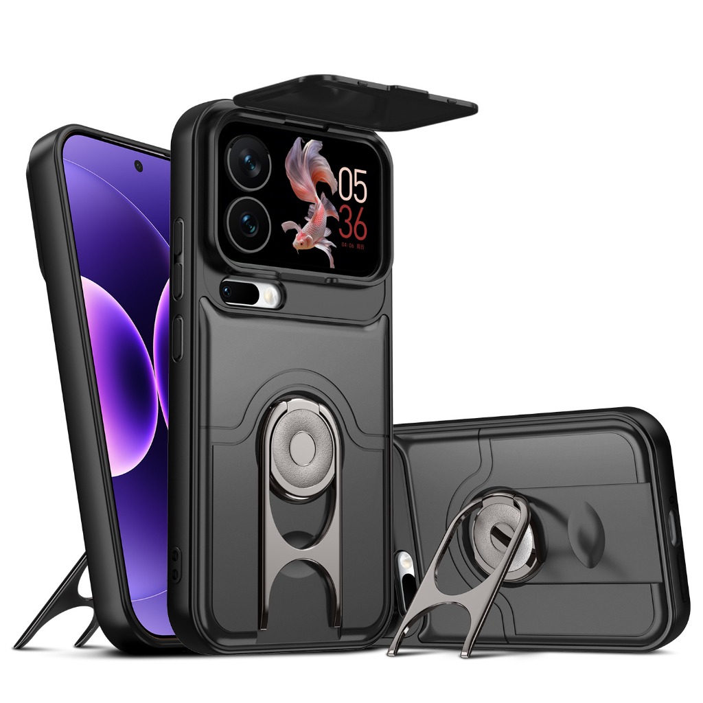 Kickstand Adjustable - Telefoonhoesje met schuifbare camerabeschermer voor Xiaomi