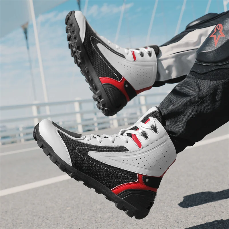 Cycling Shoes For Commute - Motorfiets Waterdichte Woon-Werkschoenen Off-Road Rally Motorschoenen