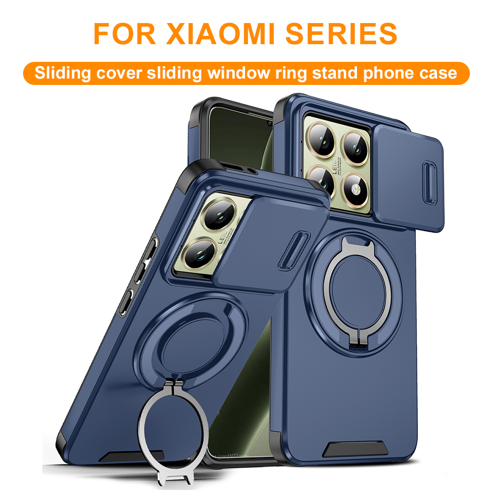 Kickstand Adjustable - Magnetische robuuste telefoonhoes voor Xiaomi 14T