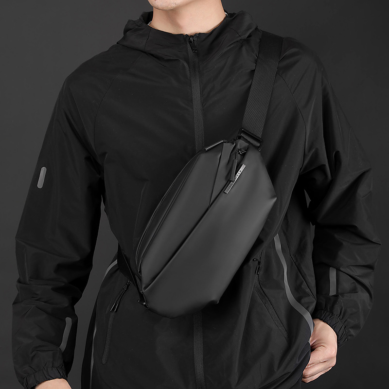 Waterproof Cycling Commute - Lichtgewicht nylon waterdichte crossbodytas voor heren,