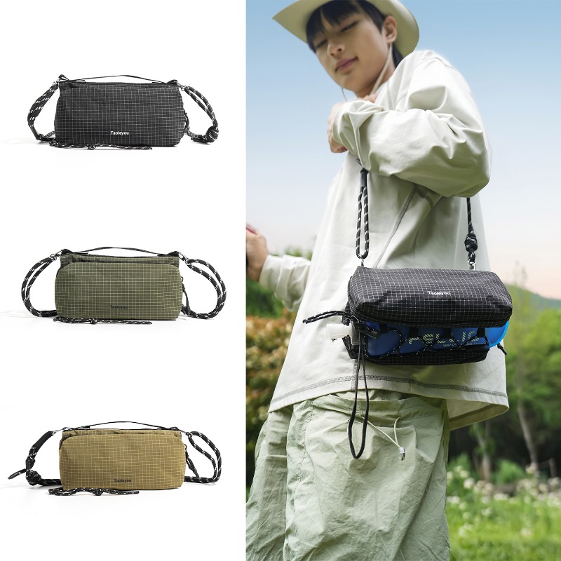 Waterproof Cycling Commute - Waterdichte nylon crossbody schoudertas met meerdere