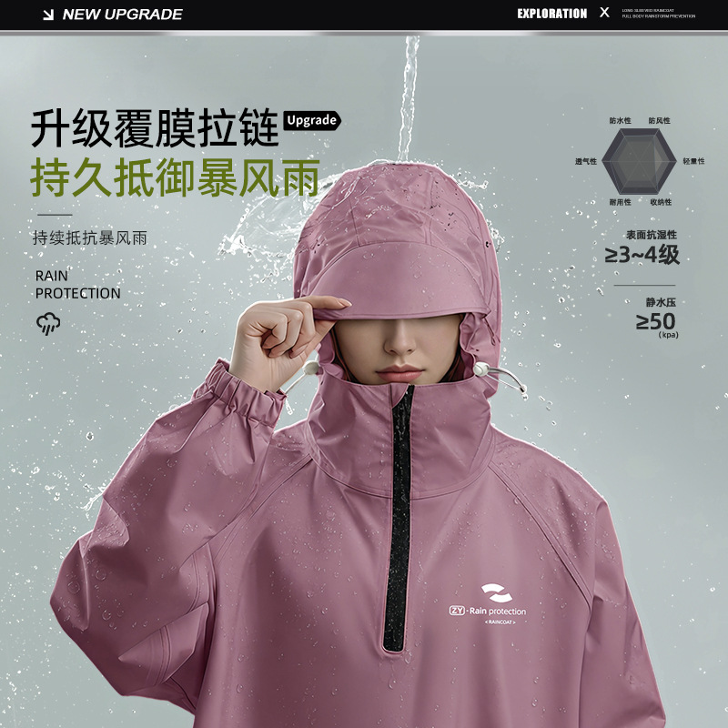 Unisex lange mouwen regenjas m - Cycling Commute In Rain recensie en prijs