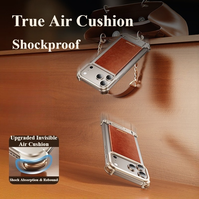 Oatsbasf Leer voor iPhone 17 P - Kickstand Adjustable recensie en prijs