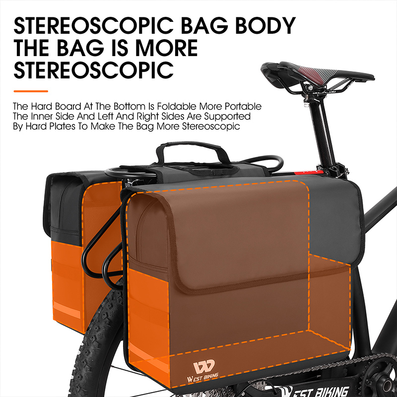 WEST BIKING 36L Grote Capacite - Panniers Waterproof Rear recensie en prijs