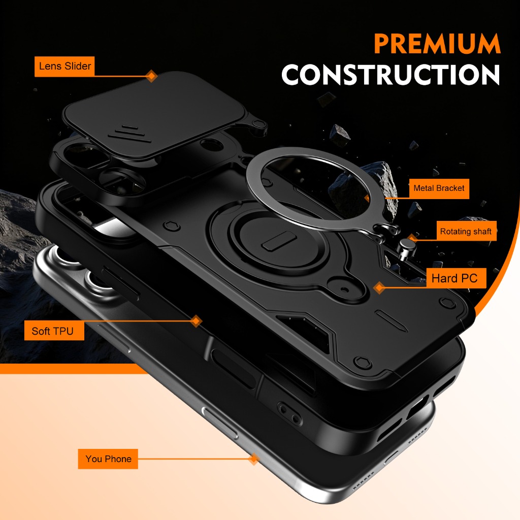 Stootvaste telefoonhoes met sc - Kickstand Adjustable recensie en prijs