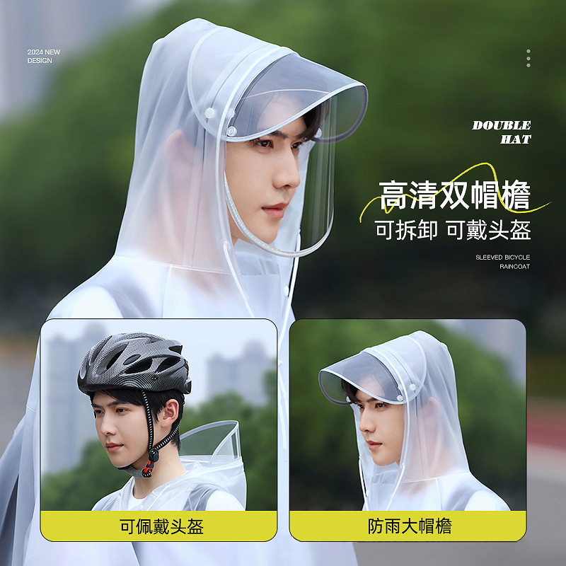 Unisex fietsregenponcho met ru - Cycling Commute In Rain recensie en prijs