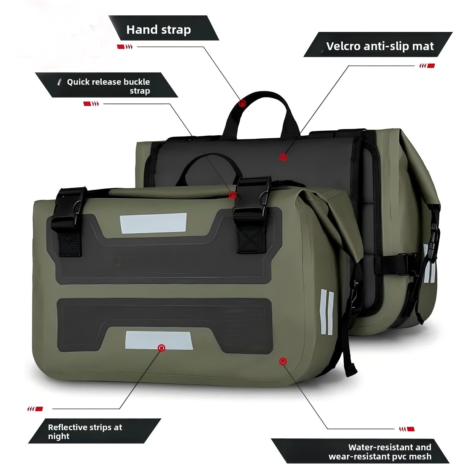 30L x2 Motorfiets Zadeltassen  - Panniers Waterproof Rear recensie en prijs